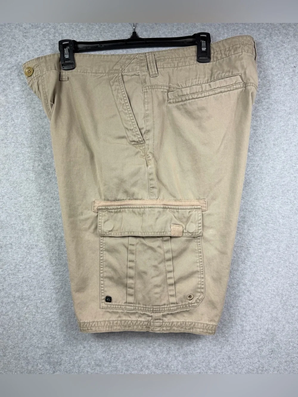 Quiksilver Khaki Tan Cargo Cotton Shorts Casual Utility Men’s Size 36